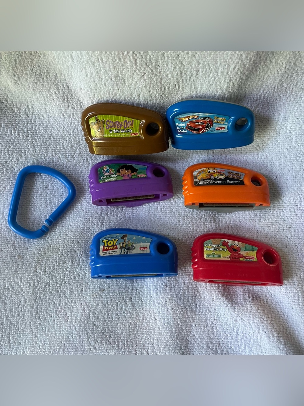 6 Fisher Price Smart Cycle Cartridge Games Lot Toy Story Scooby-Doo Elmo Dora